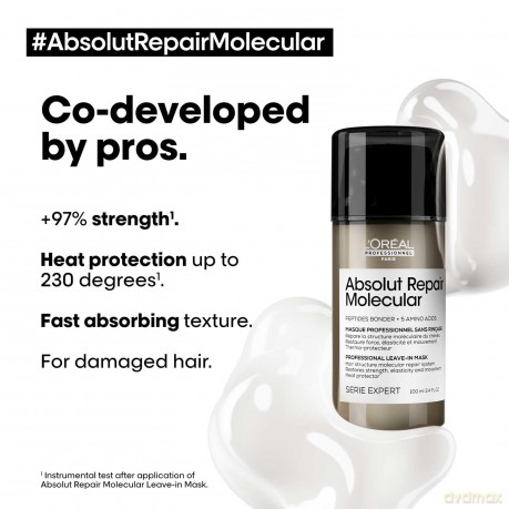 Loreal Professionnel Paris Serie Expert Absolut Repair Molecular Leave-Mask für alle strapazierten Haare 100ml
