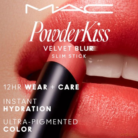 Mac, Lipstick Powder Kiss Velvet Blur Slim Stick - Over The Taupe, 2gm/.07oz