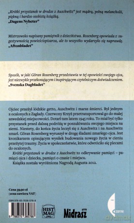 Krótki Przystanek W Drodze Z Auschwitz - Goran Rosenberg [KSIĄŻKA]
