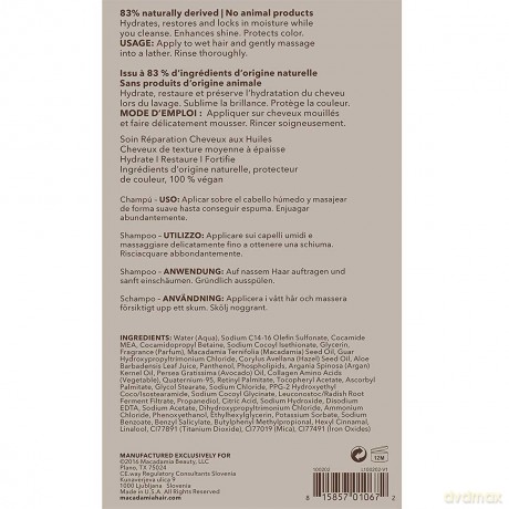 Macadamia Professional Nourishing Moisture Shampoo, 1er Pack, (1x 1000 ml)