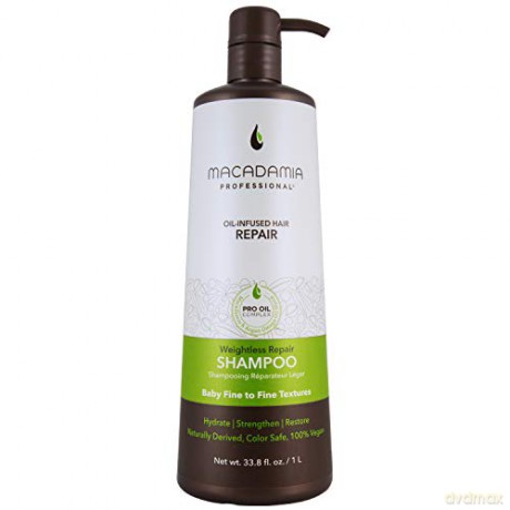 Macadamia Professional Weightless Moisture Shampoo,Avocado,Macadamia, 1er Pack (1 x 1 l)