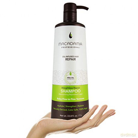 Macadamia Professional Weightless Moisture Shampoo,Avocado,Macadamia, 1er Pack (1 x 1 l)