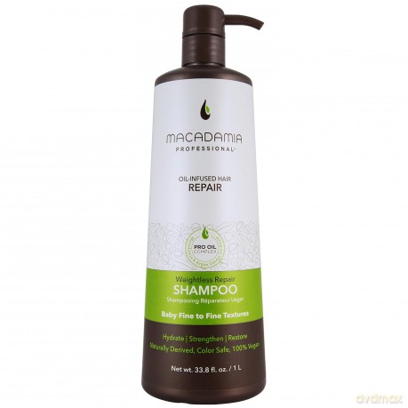 Macadamia Professional Weightless Moisture Shampoo,Avocado,Macadamia, 1er Pack (1 x 1 l)