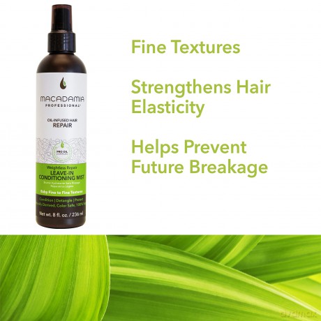 Macadamia Professional Weightless Repair Conditioning Mist, 236 ml Unparfümiert