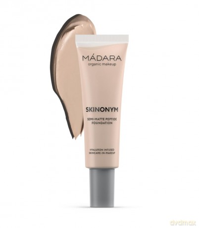 MÁDARA Organic Skincare | SKINONYM Semi-Matte Peptide Foundation, 20 IVORY, 30ml - Gestärkt durch kollagenunterstützende Peptide, Semi-mattes Finish, Passt sich der Hautstruktur an.