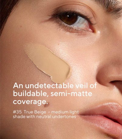 MÁDARA Organic Skincare | SKINONYM Semi-Matte Peptide Foundation, 35 TRUE BEIGE, 30ml - Gestärkt durch kollagenunterstützende Peptide, Passt sich der Hautstruktur an, Dermatologisch getestet