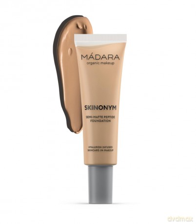 MÁDARA Organic Skincare | SKINONYM Semi-Matte Peptide Foundation, 40 SAND, 30ml - Gestärkt durch kollagenunterstützende Peptide, Semi-mattes Finish, Passt sich der Hautstruktur an.