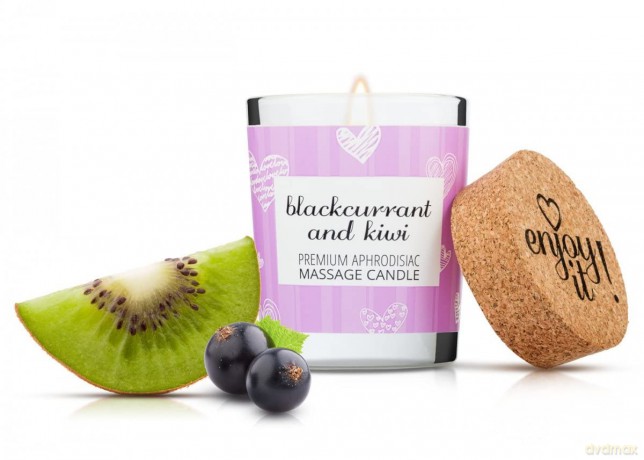 MAGNETIFICO ENJOY IT! Massagekerze 70ml Schwarze Johannisbeere KIWI