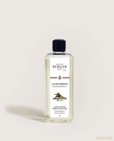 MAISON BERGER - Sous l'Olivenöl, 1000 ml (Nachfüllpackung für Lampen).