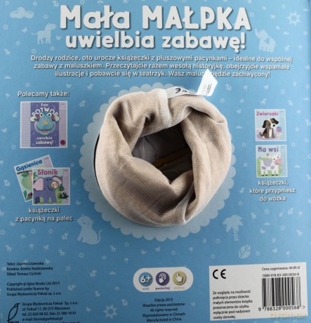 Mała Małpka Uwielbia Zabawę Książka Z Pacynką [KSIĄŻKA]