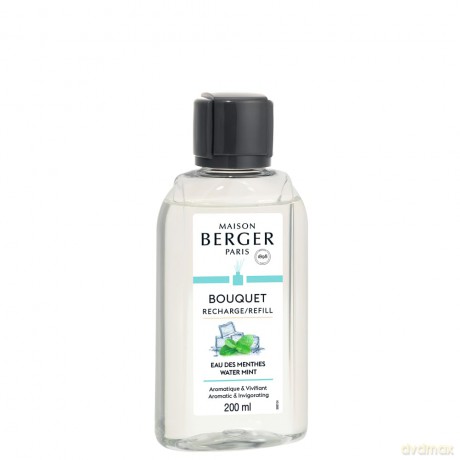 Maison Berger Erfrischendes Minzwasser 7611 | Nachfüllflasche für Parfum Bouquets 200 ml