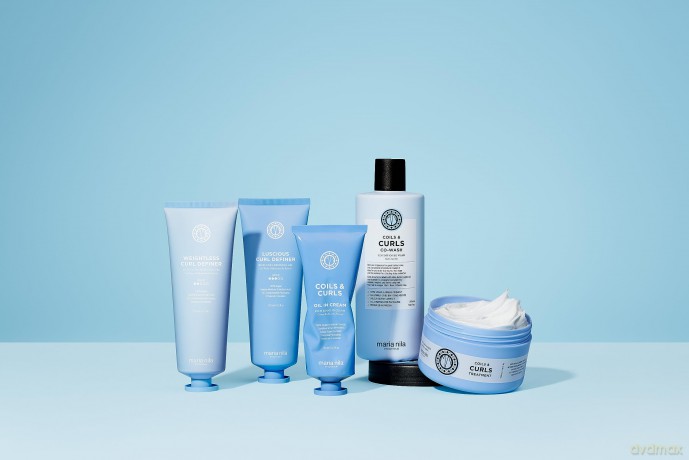 Maria Nila Coils & Curls Anti-Frizz Styling-Gel, 125 ml - Feuchtigkeitsspendendes Gel mit mittlerem Halt für Locken, kontrolliert Frizz, schützt Farbe, vegan