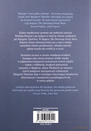 Moje Lata Na Downing Street - Margaret Thatcher [KSIĄŻKA]