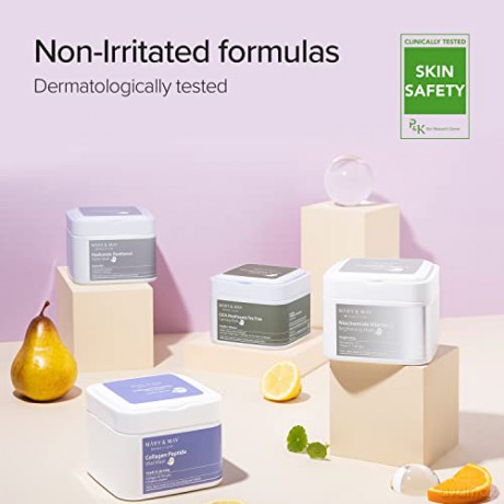 Mary&May Collagen Peptide Vital Mask 30ea | Niedrigmolekulare Kollagen, Peptid-Blattmaske, koreanische Hautpflege, Blattmasken, feuchtigkeitsspendend | EWG Grün