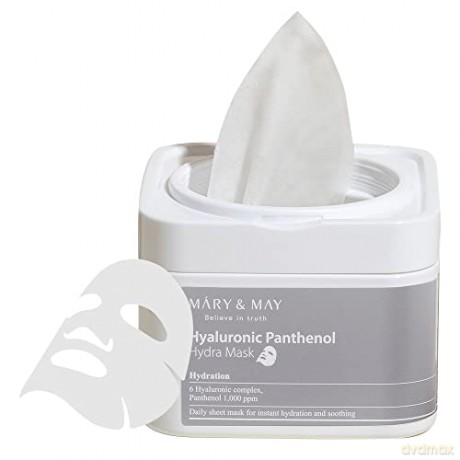 Mary&May Hyaluronic Panthenol Hyaluronmaske, 30 Stück