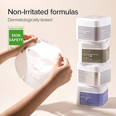 Mary&May Hyaluronic Panthenol Hyaluronmaske, 30 Stück