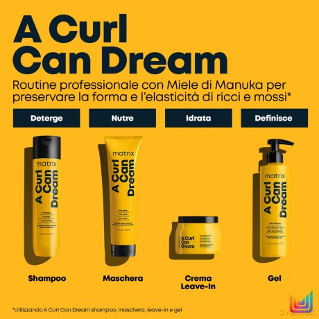 Matrix Haaröl für lockiges und gewelltes Haar, definierte Form, für ein entwirrtes und strahlendes Haar, angereichert mit Vitamin E und Sonnenblumenöl, leichte Textur, A Curl Can Dream, 150 ml