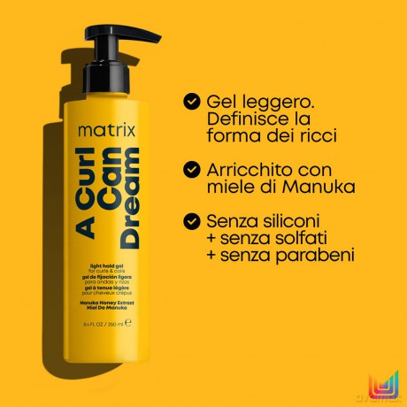 Matrix Haaröl für lockiges und gewelltes Haar, definierte Form, für ein entwirrtes und strahlendes Haar, angereichert mit Vitamin E und Sonnenblumenöl, leichte Textur, A Curl Can Dream, 150 ml
