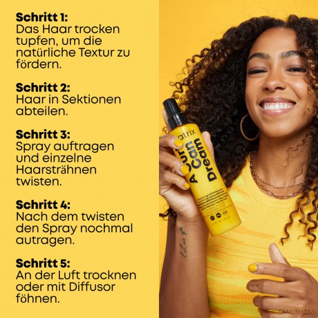 Matrix Leave-In Spray, Für definierte Wellen, Mit Manuka-Honig Extrakt und Rosenwasser, Hitzeschutz und Anti-Frizz Wirkung, A Curl Can Dream Wave Scrunch N' Go Spray, 1 x 250 ml