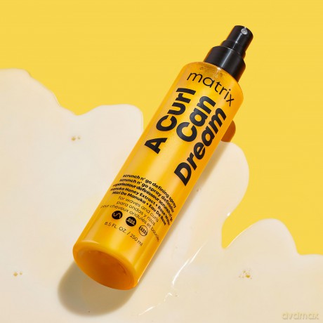 Matrix Leave-In Spray, Für definierte Wellen, Mit Manuka-Honig Extrakt und Rosenwasser, Hitzeschutz und Anti-Frizz Wirkung, A Curl Can Dream Wave Scrunch N' Go Spray, 1 x 250 ml