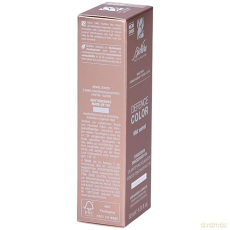 Mattifying make-up Defense Color Mat Velvet Mattifying Foundation 30 ml - Shade: 404 Beige Naturel