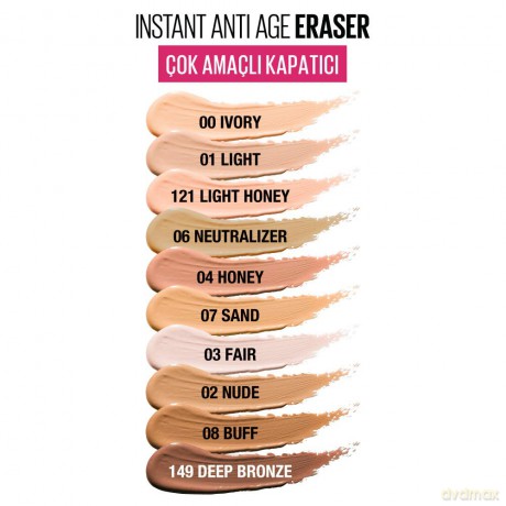 Maybelline - Instant Anti-Aging Concealer für Augenringe und Hautunreinheiten, ultra-mischbare Formel, 12 Light Honey