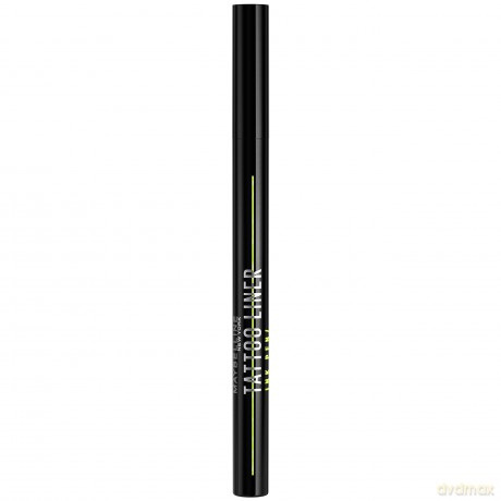 Maybelline New York Flüssiger Eyeliner, Wasserfest, wischfest und langanhaltend, Vegan, Tattoo Liner Ink Eyeliner, Nr. 881 Matte Black (Schwarz), 1 ml