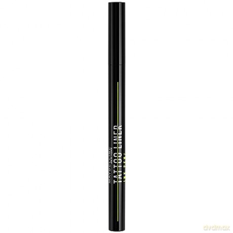 Maybelline New York Flüssiger Eyeliner, Wasserfest, wischfest und langanhaltend, Vegan, Tattoo Liner Ink Eyeliner, Nr. 881 Matte Black (Schwarz), 1 ml