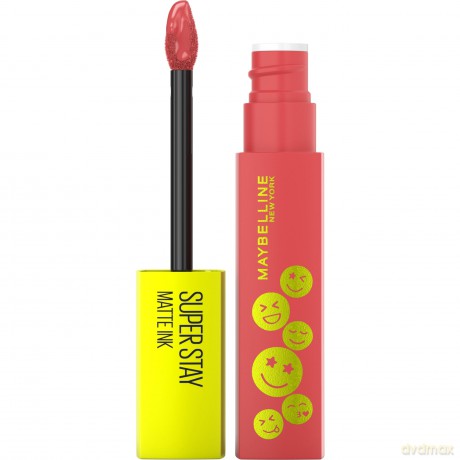 Maybelline New York Flüssiger Lippenstift mit mattem Finish, 16h Halt ohne Abfärben, Vegane Formel, Super Stay Matte Ink Moodmaker, Nr. 435 De-Stresser, 5ml