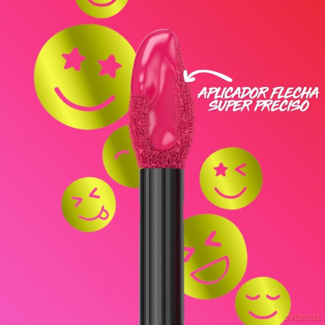 Maybelline New York Flüssiger Lippenstift mit mattem Finish, 16h Halt ohne Abfärben, Vegane Formel, Super Stay Matte Ink Moodmaker, Nr. 460 Optimiser, 5ml