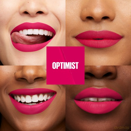 Maybelline New York Flüssiger Lippenstift mit mattem Finish, 16h Halt ohne Abfärben, Vegane Formel, Super Stay Matte Ink Moodmaker, Nr. 460 Optimiser, 5ml
