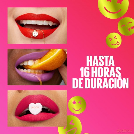 Maybelline New York Flüssiger Lippenstift mit mattem Finish, 16h Halt ohne Abfärben, Vegane Formel, Super Stay Matte Ink Moodmaker, Nr. 460 Optimiser, 5ml