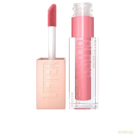 Maybelline New York Glänzender Lipgloss für voller wirkende Lippen, Feuchtigkeitsspendend, Mit Hyaluronsäure, Lifter Gloss Candy Drop, Farbe: Nr. 021 Gummy Bear (Rose), 1 x 5,4 ml
