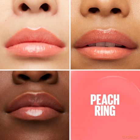 Maybelline New York Glänzender Lipgloss für voller wirkende Lippen, Feuchtigkeitsspendend, Mit Hyaluronsäure, Lifter Gloss Candy Drop, Farbe: Nr. 022 Peach Ring (Orange), 1 x 5,4 ml