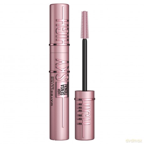 Maybelline New York Schwarze Wimperntusche für extrem lange Wimpern, Lash Sensational Sky High Mascara, Braun, 7,2 ml