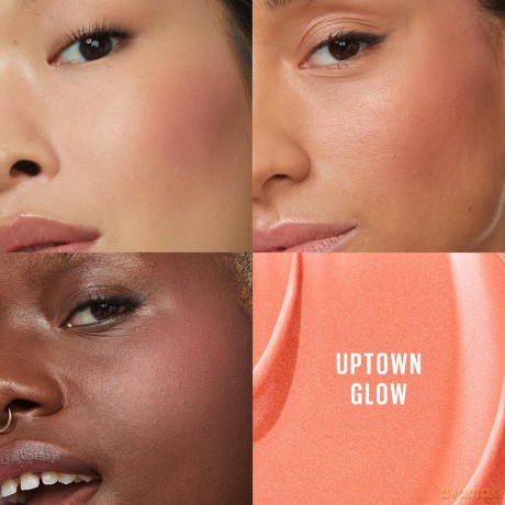 Maybelline New York Sunkisser Blush, Flüssiger Blush für sonnengeküssten Glow, Mit lichtreflektierenden Perlen und Pigmenten, Zartschmelzende Formel mit Vitamin E, 02 Uptown Glow, 4,7 ml