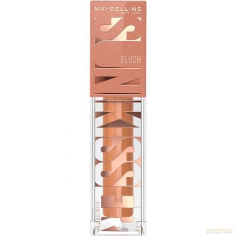 Maybelline New-York - Flüssiges Rouge zum Aufhellen - Rouge, Highlighter und Bronzer - Gute Mine - Bräunung - Glowy Make-up - SUNKISSER - Farbton Midnight Shimmer - 4,7 ml