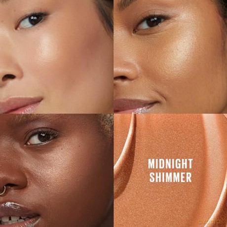 Maybelline New-York - Flüssiges Rouge zum Aufhellen - Rouge, Highlighter und Bronzer - Gute Mine - Bräunung - Glowy Make-up - SUNKISSER - Farbton Midnight Shimmer - 4,7 ml