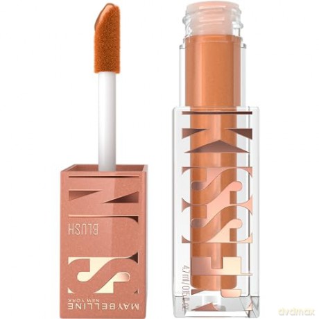 Maybelline New-York - Flüssiges Rouge zum Aufhellen - Rouge, Highlighter und Bronzer - Gute Mine - Bräunung - Glowy Make-up - SUNKISSER - Farbton Midnight Shimmer - 4,7 ml