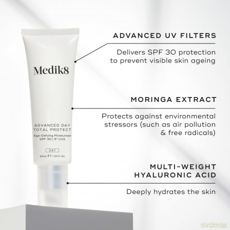 Medik8 Advanced Day Total Perfect Hidratante antienvejecimiento SPF 30 50 ml