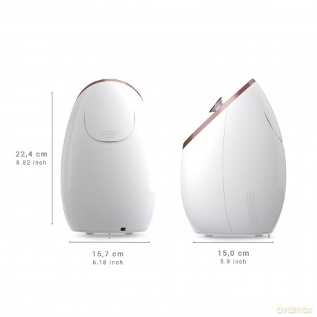 medisana DS 600 Nano-Ionen Gesichtssauna, Gesichtsdampfer für eine porentiefe Gesichtsreinigung mit UV-Technologie und Überhitzungsschutz, Timerfunktion und Abschaltautomatik