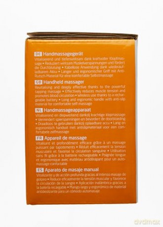 medisana HM 645 Handmassagegerät mit 5 Aufsätzen, elektrisches kraftvolles Klopfmassagegerät, Akupressur und Punktmassage, verschiedene Massageköpfe stufenlose Geschwindigkeitsregulierung