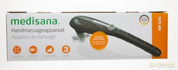 medisana HM 645 Handmassagegerät mit 5 Aufsätzen, elektrisches kraftvolles Klopfmassagegerät, Akupressur und Punktmassage, verschiedene Massageköpfe stufenlose Geschwindigkeitsregulierung