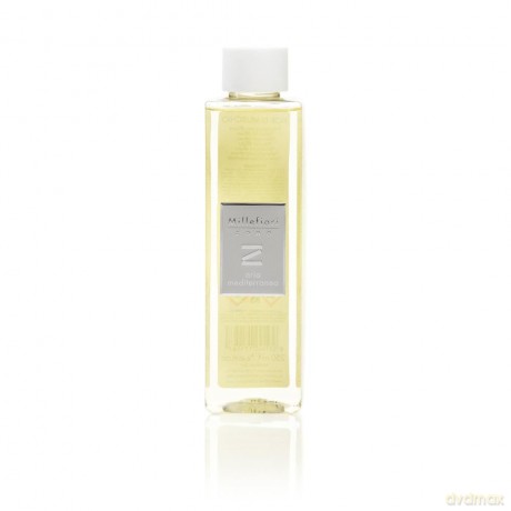 Millefiori 41REMAM Aria Mediterranea Nachfüllflasche 250 ml für Raumduft Diffusor Zona, Plastik, Gelb, 5.3 x 0.4 x 17.2 cm