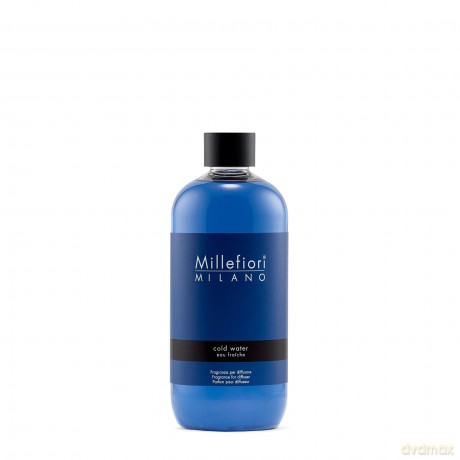 Millefiori 7RECW Cold Water Nachfüllflasche 500 ml für Raumduft Diffuser Natural, Plastik, Blau, 7.6 x 6.5 x 17.7 cm