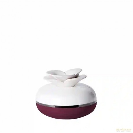 Millefiori Airdesign Diffuser Blume in der Farbe Amaranth, Fassungsvolumen ca. 130ml, Keramikaufsatz Blume für die Duftverteilung, 1BFPU