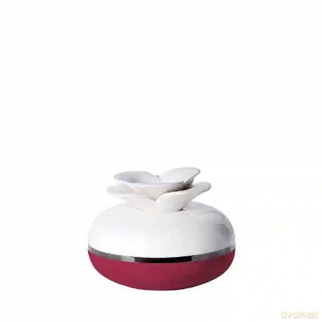 Millefiori Airdesign Diffuser Blume in der Farbe red, Fassungsvolumen ca. 130ml, Keramikaufsatz Blume für die Duftverteilung, 1BFRD