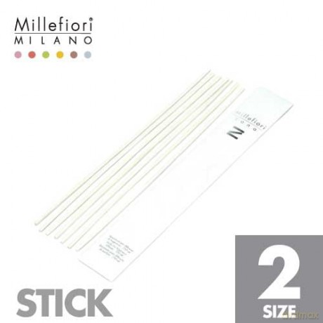 Millefiori Ersatzstäbchen für Diffuser 500 ml, Rattan, Natural, 5.9 x 36.7 x 1.2 cm