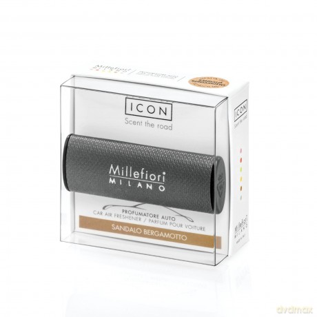 Millefiori Milano 16CAR13 Autoduft Auto Lufterfrischer, Grau, 6, 4 cm