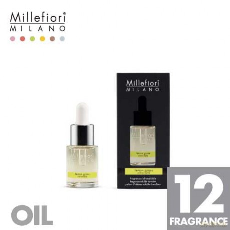 Millefiori Milano Duftdifussor mit der Duftnote Honey und Sea Salt mit 12 Balsaholzstäbchen 500ml, 7DIHS
